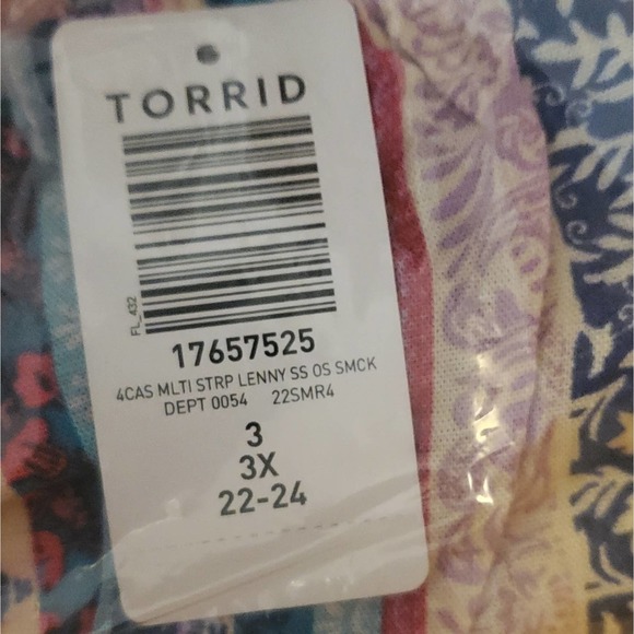 TORRID 3X MINI LENNY SMOCKED OFF-SHOULDER DRESS - Picture 6 of 6